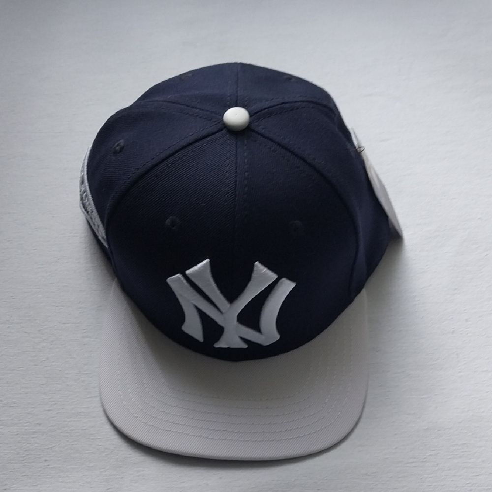 Navy and White Baseball Cap